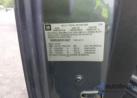 2009 Chevrolet Traverse Ltz z USA, uszkodzony, nr VIN 1GNER33DX9S124927